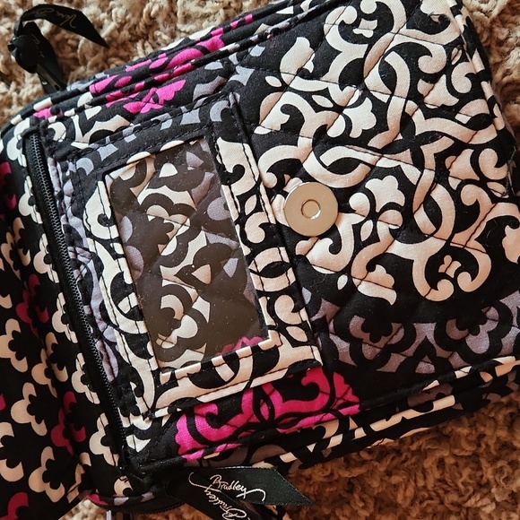 Vera Bradley black purple and white crossbody bag - Picture 9 of 11